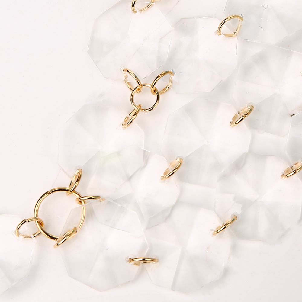 Other Fashion Accessories Acrylic Decoration Halter Bra For Women's Sexy Chest Chain Gothic Backless Body Chain Fashion Nightclub DJ Body Chain J