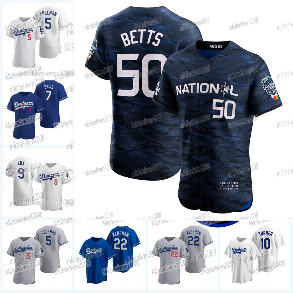 50 Mookie Betts Dodgers 2023 All Star Jersey Bobby Miller Freddie Freeman Julio Urias Chris Taylor Outman David Peralta Martinez Smith Dustin Clayton Kershaw, Men flex base
50 Mookie Betts Dodgers 2023 All Star Jersey Bobby Miller Freddie Freeman Julio Urias Chris Taylor Outman David Peralta Martinez Smith Dustin Clayton Kershaw, Men flex base