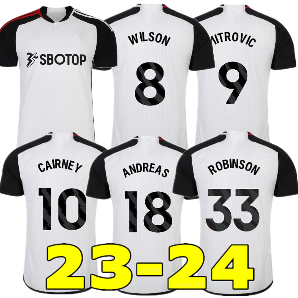 2023 2024 SOLOMON Mitrovic soccer jerseys 23 24 Home away CAIRNEY WILSON MUNIZ J. Palhinha ROBINSON mens kit football shirt pre match training jersey Uniform tops
2023 2024 SOLOMON Mitrovic soccer jerseys 23 24 Home away CAIRNEY WILSON MUNIZ J. Palhinha ROBINSON mens kit football shirt pre match training jersey Uniform tops