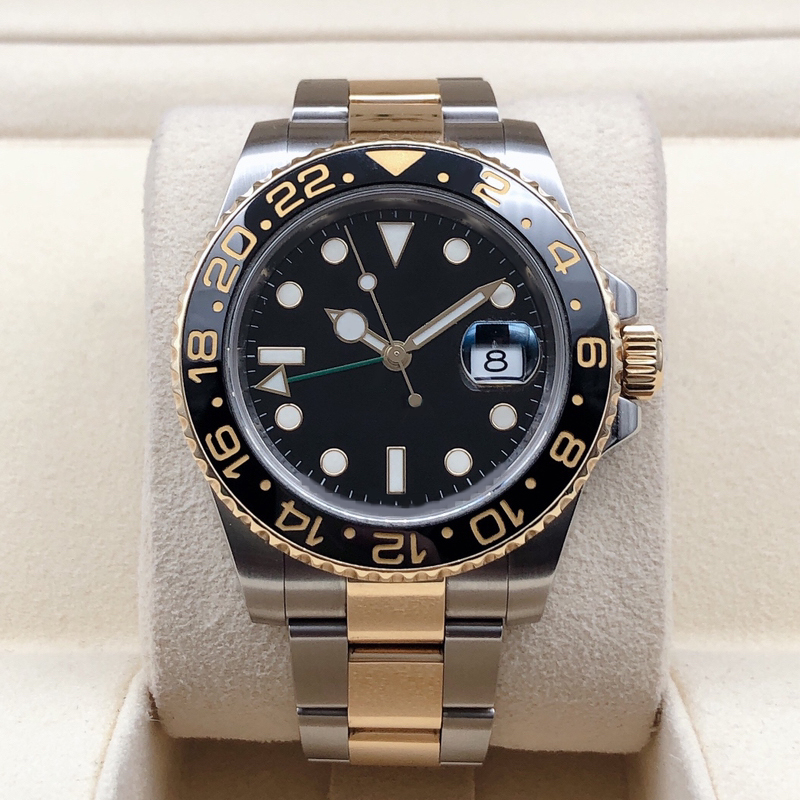 Luxury root beer Mens watch GMT 40mm automatic machine 904L stainless steel sapphire luminous waterproof Montre De Luxe DHgate watch designer ROLEJ Wristwatches
Luxury root beer Mens watch GMT 40mm automatic machine 904L stainless steel sapphire luminous waterproof Montre De Luxe DHgate watch designer ROLEJ Wristwatches
