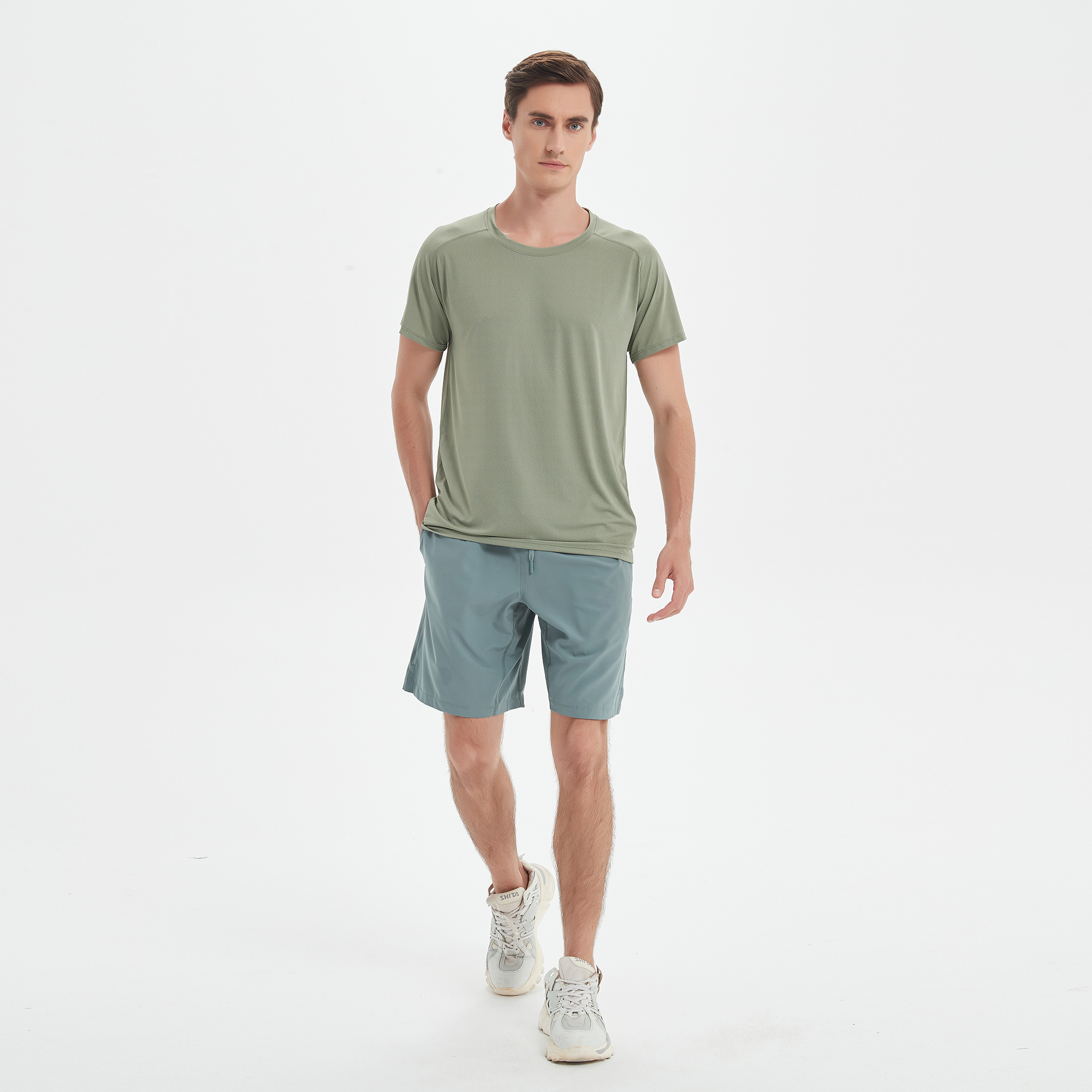 Men Shorts Quick-drying Lightweight yoga Sports Sweat-wicking breathable fabric jogging Gym Wear Leggings Elastic Fitness Lady Overall Full Workout Fi