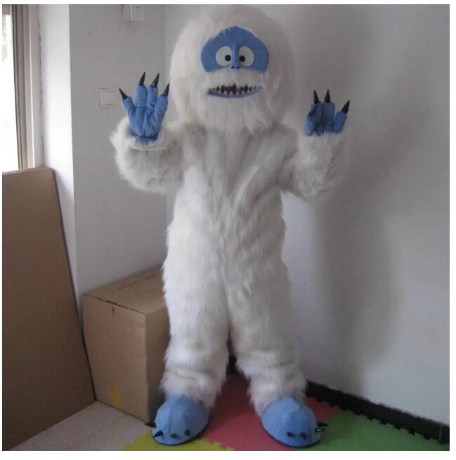 Halloween White Snow Monster Mascot Costume Top Quality Cartoon theme character Carnival Unisex Adults Size Christmas Birthday Party Fancy Outfit