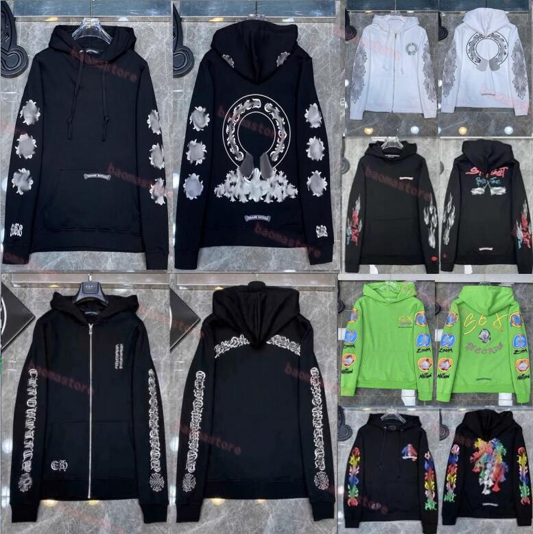 Fashion Luxury Men' Jackets Designer Zipper Sweatshirts Heart Horseshoe Cross Print Brand Ch Hoodies Womens Chromes Coat Casual Pullover Loose Sweater Jacket, W111
Fashion Luxury Men' Jackets Designer Zipper Sweatshirts Heart Horseshoe Cross Print Brand Ch Hoodies Womens Chromes Coat Casual Pullover Loose Sweater Jacket, W111