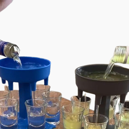 6 S Glass Dispenser Holder Wine Dispenser Carrier Caddy Liquor Dispenser Party Beverage Drinking Games Bar Cocktail Wine Pourer2287959