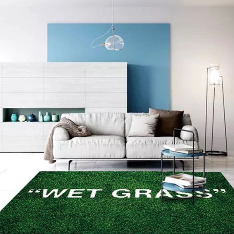 Carpet Wet Grass Carpet Green Area Rug Living Room Floor Mat Bedroom Bedside Bay Window Sofa Rug Home Decor 230630