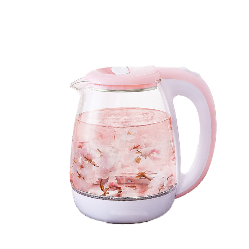 Pink 18L Glass Automatic Electric Water Kettle 1500W Water Heater Boiling Pot Kitchen Appliance Temperature Control7894838