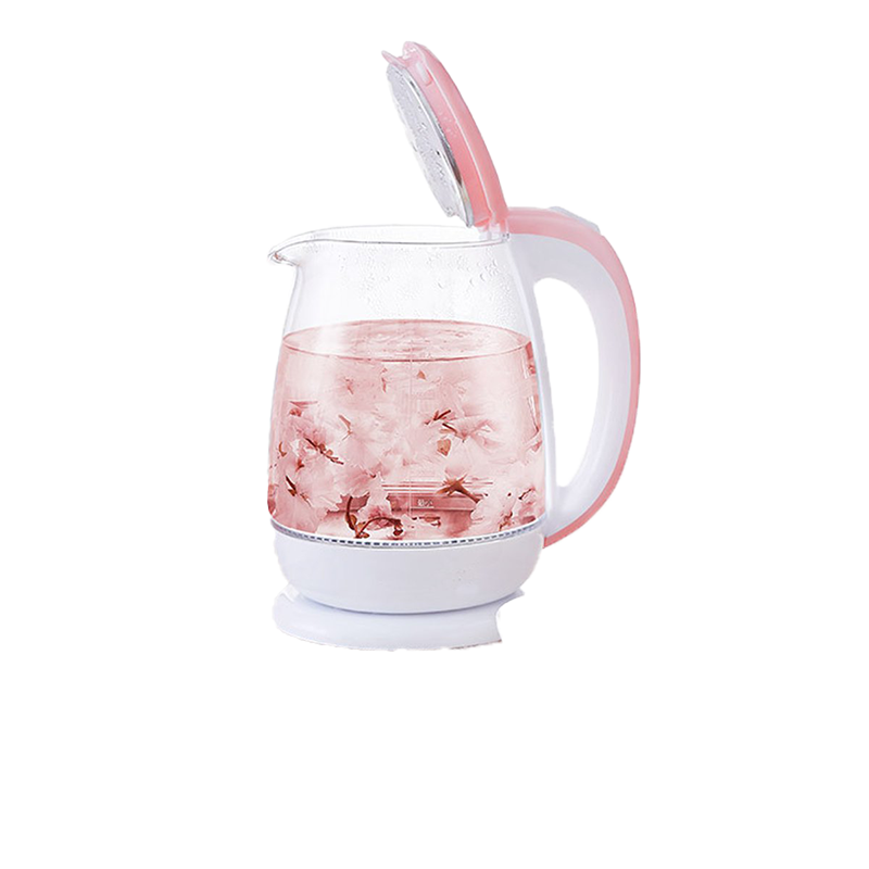 Pink 18L Glass Automatic Electric Water Kettle 1500W Water Heater Boiling Pot Kitchen Appliance Temperature Control7894838