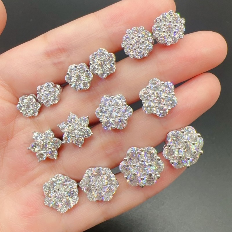 Dia Passed Test Men Women Studs Sterg Sier wer Moissanite Earrings Nice Gift