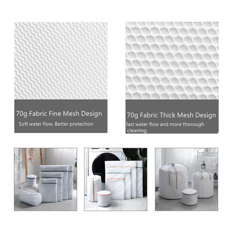 New Fine Net laundry bag 11 Sizes Washing Machines Dirty laundry basket Travel Shoes organizer Mesh Bags Woman Bra Clothes organizer