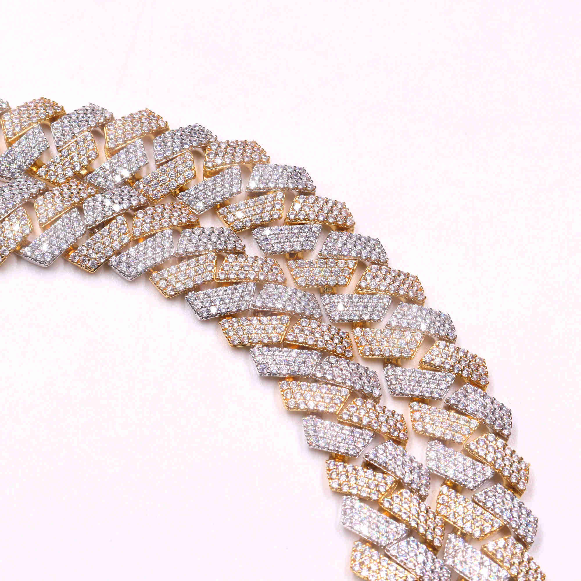 Necklace moissanite chain cuban link chainVvs Moissanite Hip Hop Jewelry Sterling Silver 925 Iced Out Mens Silver Jewelry