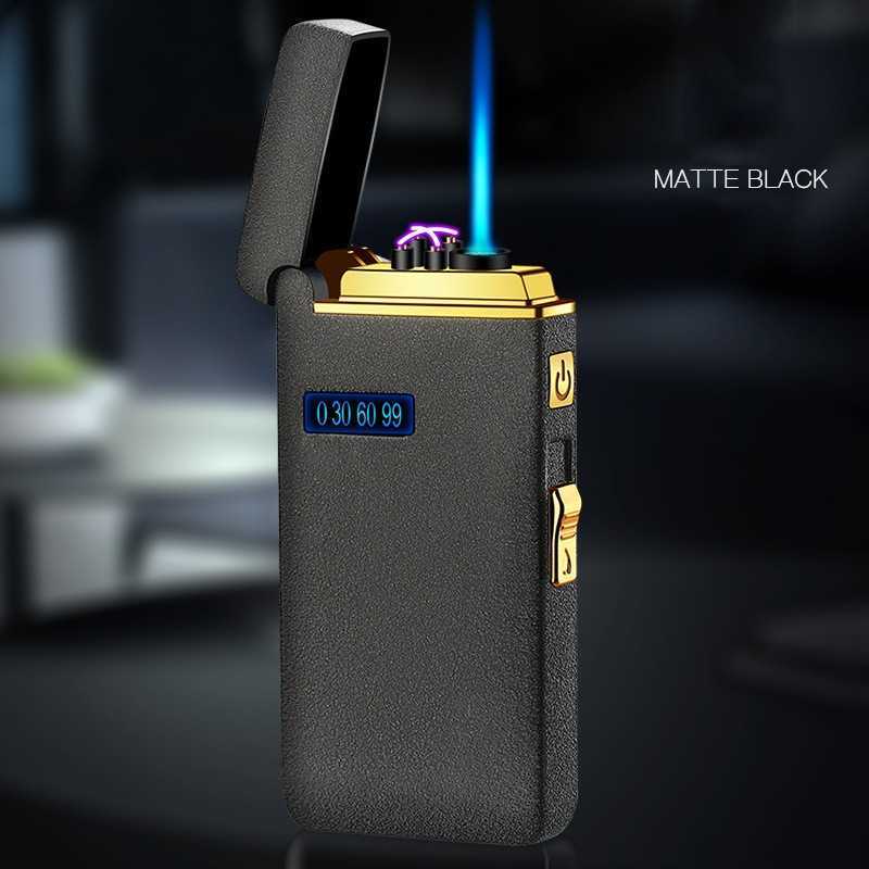 New Windproof Arc Usb Lighter Gas Metal Survival Torch Turbo Lighters Plasma Gadgets for Men Cigar RD4T W260202