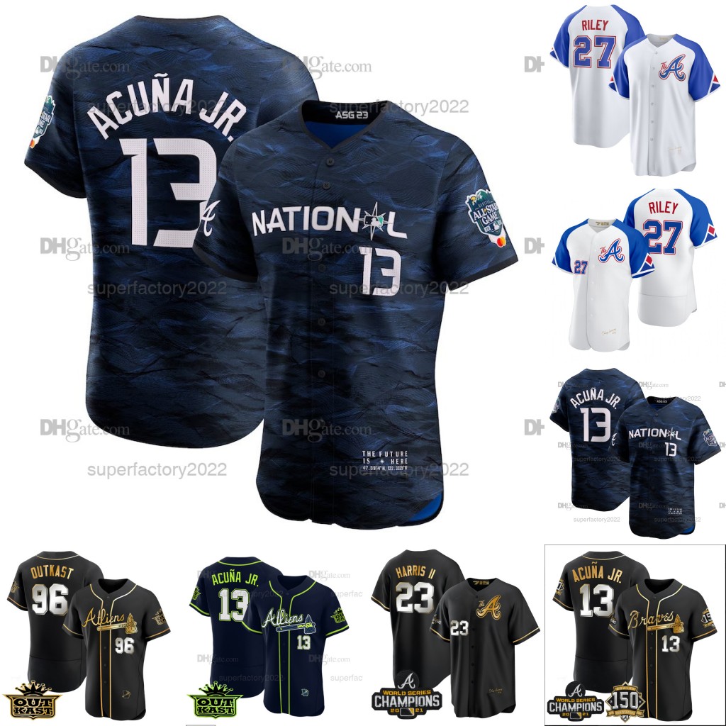 Braves 2023 All-Star Game Baseball Jersey Ronald Acuna Jr. Michael Harris II Spencer Strider Aaron Austin Riley Matt Olson Eddie Rosario Marcell Ozuna Max Fried, Gray
Braves 2023 All-Star Game Baseball Jersey Ronald Acuna Jr. Michael Harris II Spencer Strider Aaron Austin Riley Matt Olson Eddie Rosario Marcell Ozuna Max Fried, Gray