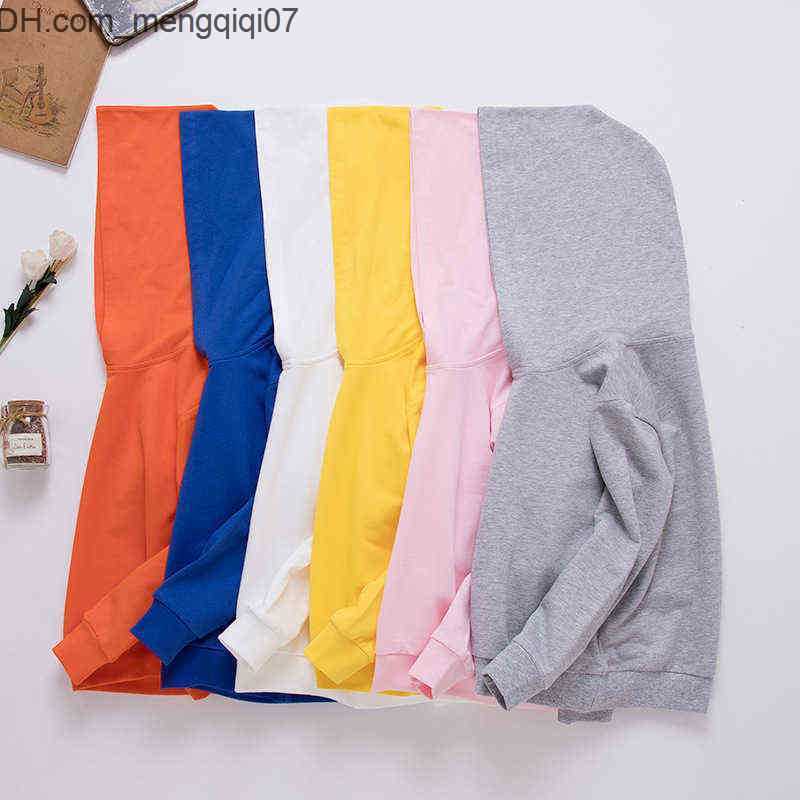 Hoodies Sweatshirts 9 Colors Autumn Early Winter Coat Toddler Baby Kids Boys Girls Clothes Hooded Solid Plain Hoodie Sweatshirt Tops Z230701