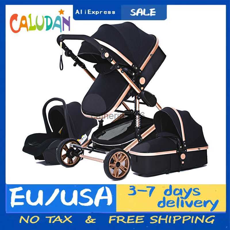 Luxurious Baby Stroller 3 in 1 Portable Travel Baby Carriage Folding Prams Aluminum Frame High Landscape Car for Newborn Baby
Luxurious Baby Stroller 3 in 1 Portable Travel Baby Carriage Folding Prams Aluminum Frame High Landscape Car for Newborn Baby