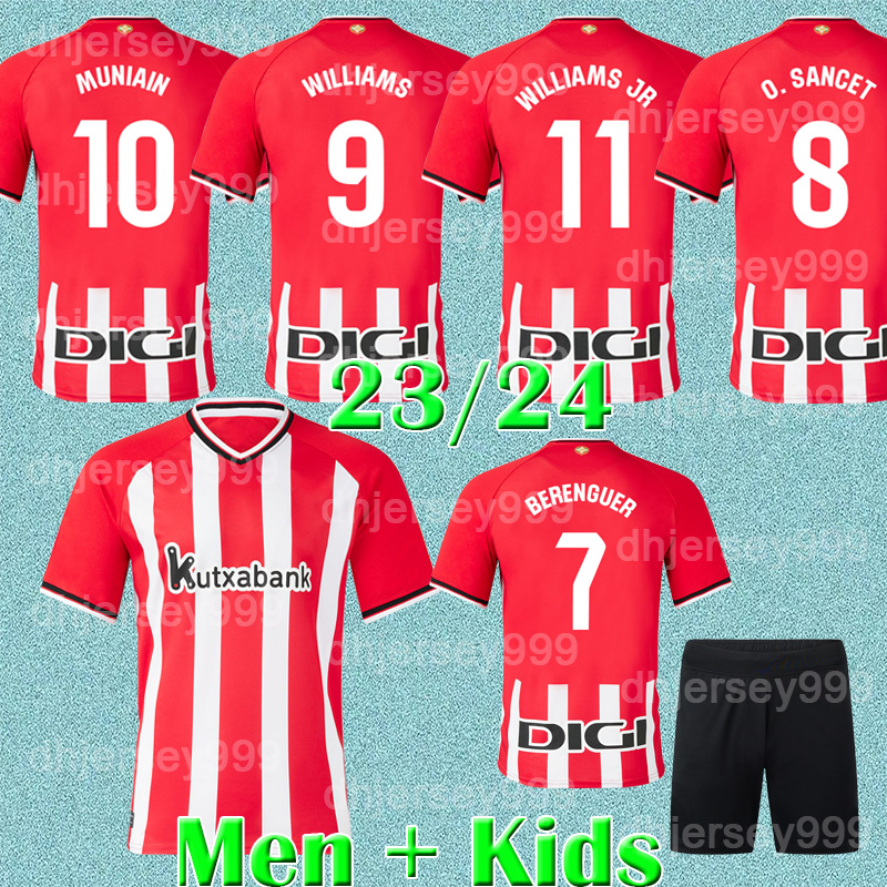 23 24 Club Bilbao Soccer Jerseys BERENGUER 2023 MUNIAIN Athletic WILLIAMS JR Football shirt RAUL GARCIA VILLALIBRE camiseta Sancet third GK UNAI SIMON away, Home
23 24 Club Bilbao Soccer Jerseys BERENGUER 2023 MUNIAIN Athletic WILLIAMS JR Football shirt RAUL GARCIA VILLALIBRE camiseta Sancet third GK UNAI SIMON away, Home