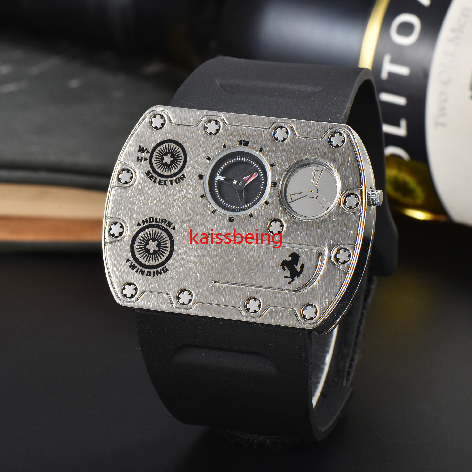 Luxury Original Brand Stylish Watches for Men Square Classic Quartz Automatic Date Chronograph Clocks Special Edition
