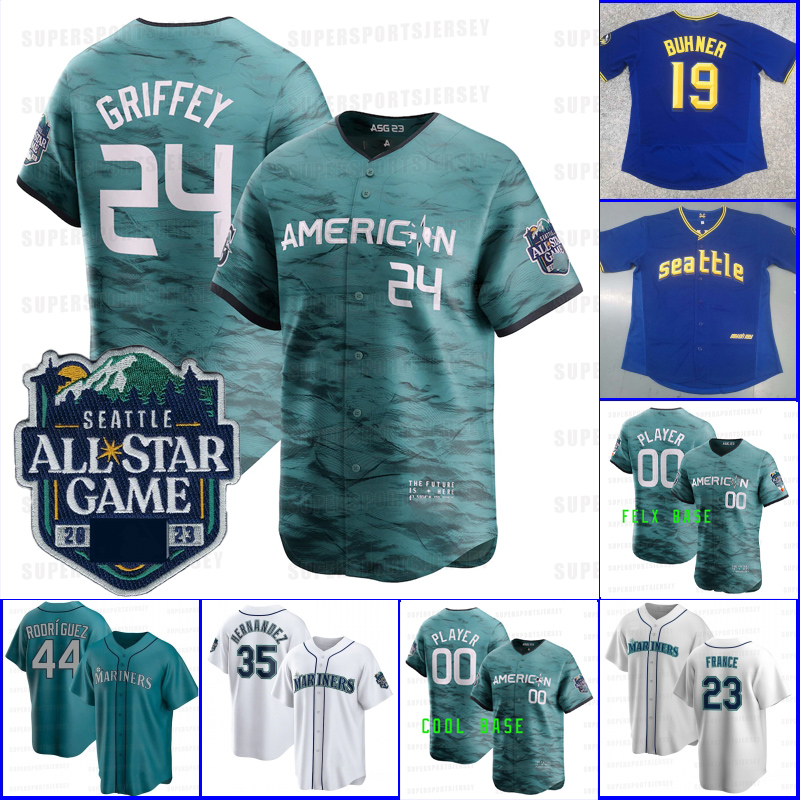 2023 ALL STAR GAME Seattle 2023 City Connect Mariners Jersey Griffey Julio Rodriguez Luis Castillo Ty France Eugenio Suarez Jarred Kelenic 35 Teoscar Hernandez, 2023 all star -felx base
2023 ALL STAR GAME Seattle 2023 City Connect Mariners Jersey Griffey Julio Rodriguez Luis Castillo Ty France Eugenio Suarez Jarred Kelenic 35 Teoscar Hernandez, 2023 all star -felx base