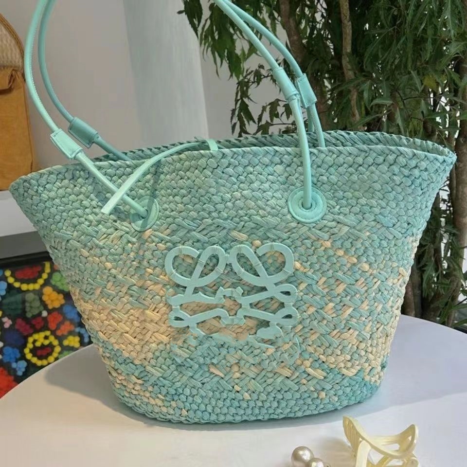 Women's Raffia Basket Straw shoulder Bag Tow Special Bag Folding Shopper tote bag Men's Designer Bag Luxury Bucket pocket Summer woven travel bag, Light green
Women's Raffia Basket Straw shoulder Bag Tow Special Bag Folding Shopper tote bag Men's Designer Bag Luxury Bucket pocket Summer woven travel bag, Light green