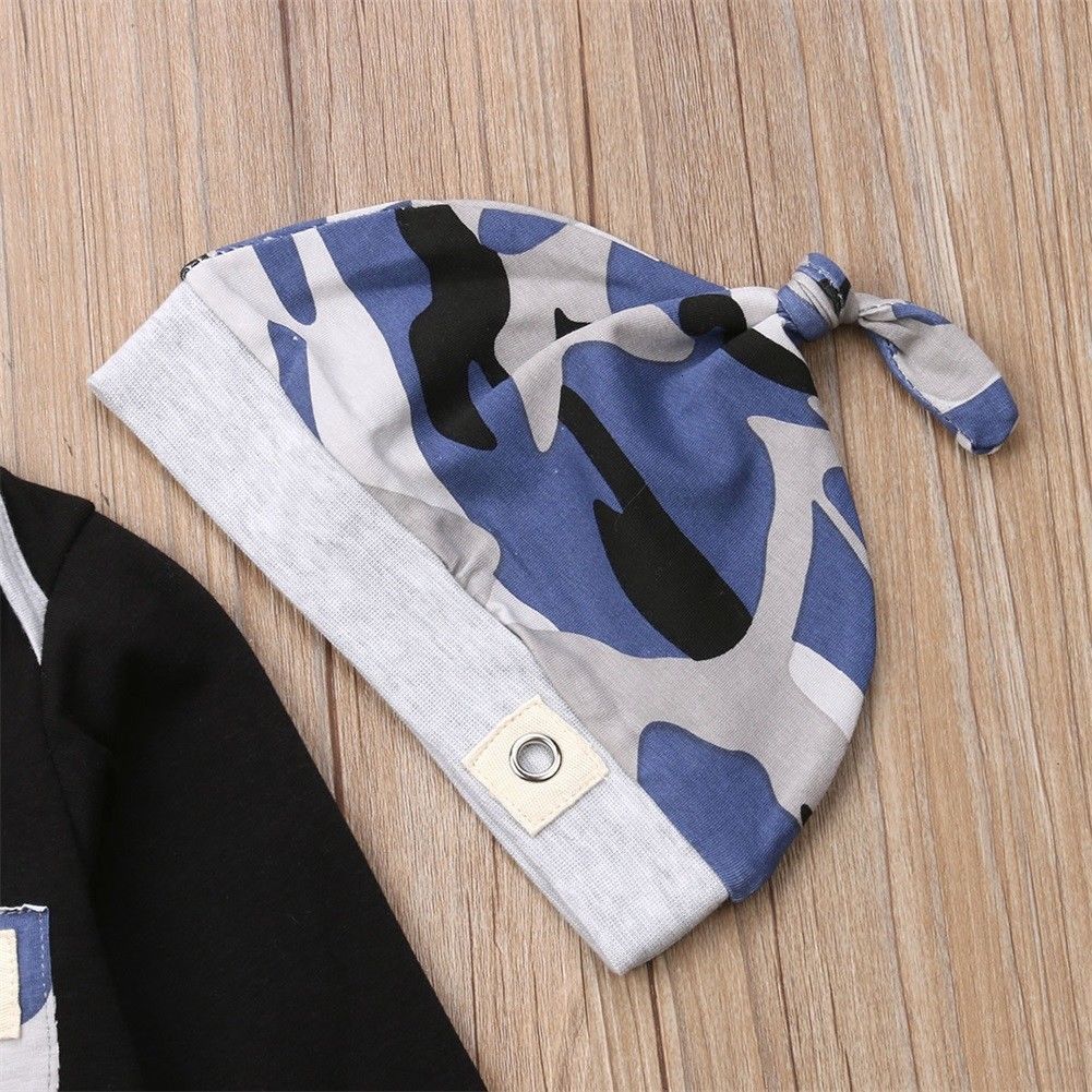 Clothing Sets Pudcoco Autumn Casual 3pcs Baby Boy Clothes Set born Infant Boys Camouflage Top Long Pants Hat Outfits 230630