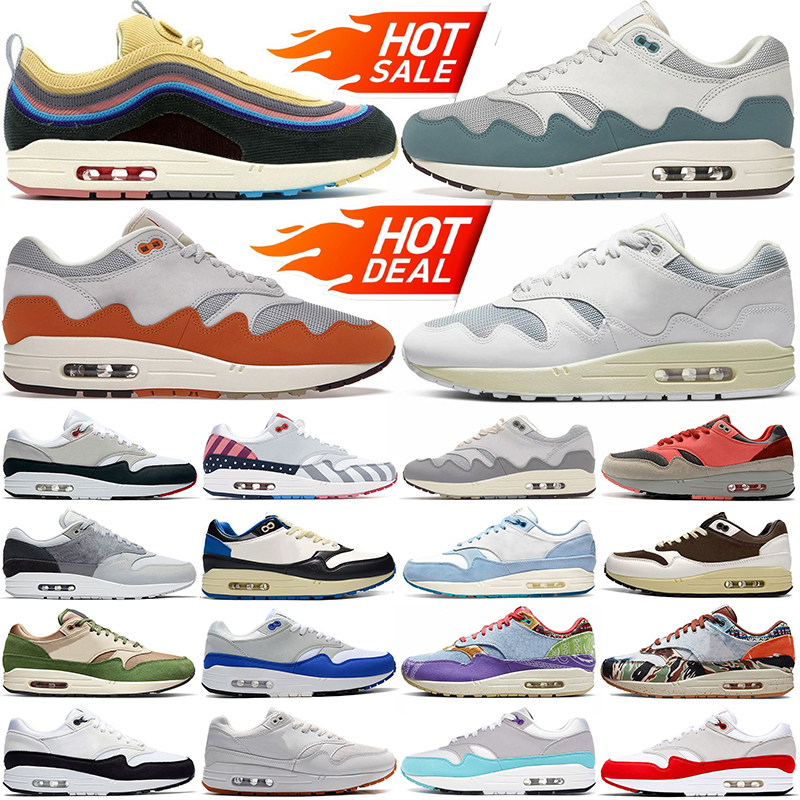 OG 1 87 running shoes men women Pattas Waves 1s 87s White Black Treeline Sean Wotherspoon Elephant Gum Obsidian mens womens sneakers outdoor sports trainers, White gum
OG 1 87 running shoes men women Pattas Waves 1s 87s White Black Treeline Sean Wotherspoon Elephant Gum Obsidian mens womens sneakers outdoor sports trainers, White gum