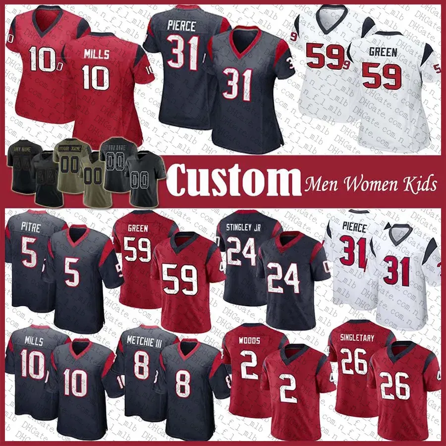 CUSTOM CUSTOM Custom Devin Singletary Robert Woods Football Houston''Texans''Jersey Dalton Schultz Dameon Pierce Jalen Pitre Derek Stingley, Shown13
CUSTOM CUSTOM Custom Devin Singletary Robert Woods Football Houston''Texans''Jersey Dalton Schultz Dameon Pierce Jalen Pitre Derek Stingley, Shown13