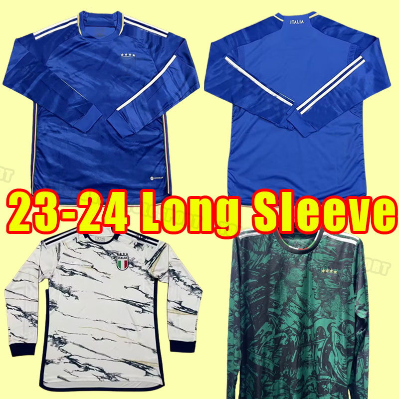 Long sleeve 2023 Italy Soccer Jerseys Maglie Da Calcio TOTTI VERRATTI CHIESA Italia 23 24 Football Shirts T LORENZO home away 2024
Long sleeve 2023 Italy Soccer Jerseys Maglie Da Calcio TOTTI VERRATTI CHIESA Italia 23 24 Football Shirts T LORENZO home away 2024
