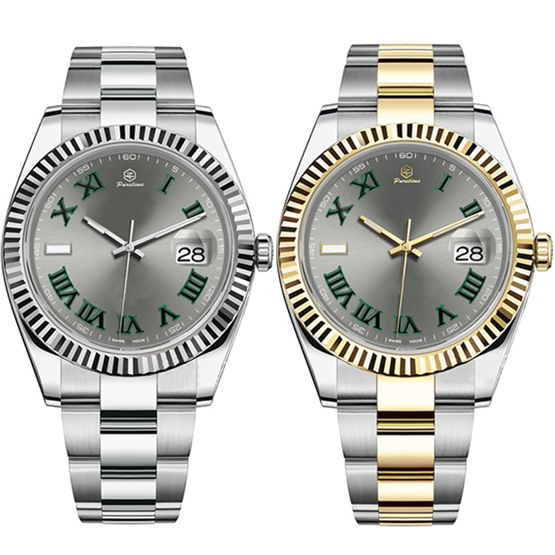 Mens Watch Designer Watch Man Watch Fashion Wristwatches Business Wristwatch Rhodium Wimbledon Mint Green 41mm 2813 Auto Movement Stainless Steel Strap, Color 40
Mens Watch Designer Watch Man Watch Fashion Wristwatches Business Wristwatch Rhodium Wimbledon Mint Green 41mm 2813 Auto Movement Stainless Steel Strap, Color 40