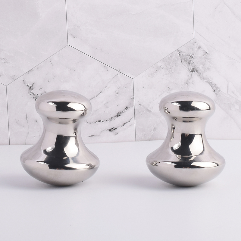 Massage Stones Rocks Mushroom Massager 304 Stainless Steel Face Gua Sha Tool Back Head Foot Massage Anti Wrinkle Cellulite Skin Health Beauty Product 