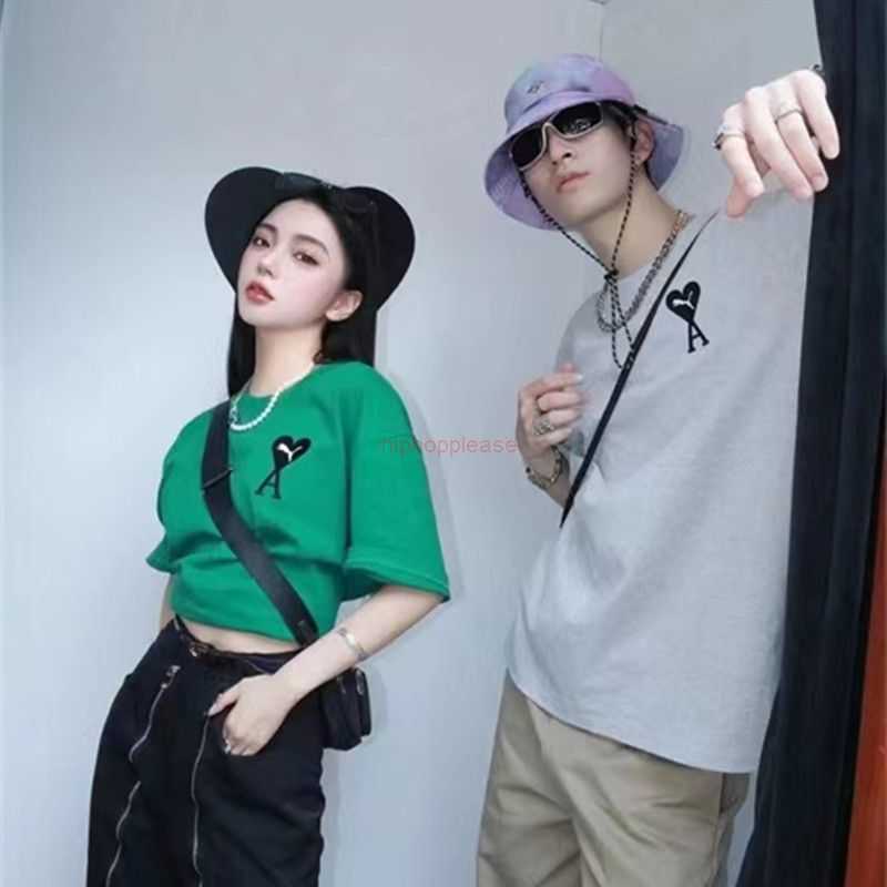 Ami Designer Fashion Clothing Tees Tshirts Version Ami Co Branded Summer Unisex T-shirt Embroidered Big Love Letter Pure Cotton Couple Short Sleeve Loose Fit, Green
Ami Designer Fashion Clothing Tees Tshirts Version Ami Co Branded Summer Unisex T-shirt Embroidered Big Love Letter Pure Cotton Couple Short Sleeve Loose Fit, Green