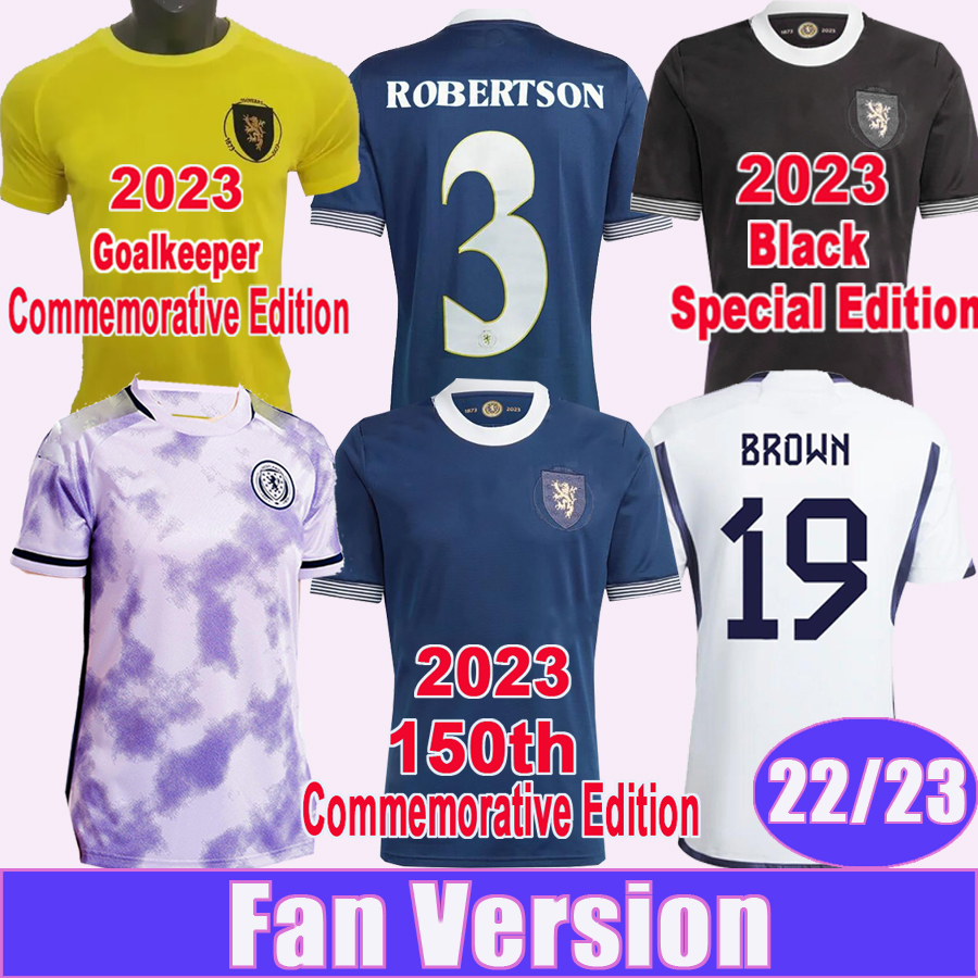 2023 Scotland Mens Soccer Jerseys 150TH 22 23 ROBERTSON MCTOMINAY TIRTNEY J. MCGINN MCGREGOR DYKES ADAMS CHRISTIE GILMOUR BROWN Away GK Anniversary Football Shirts, Qm11555 22 23 home no patch
2023 Scotland Mens Soccer Jerseys 150TH 22 23 ROBERTSON MCTOMINAY TIRTNEY J. MCGINN MCGREGOR DYKES ADAMS CHRISTIE GILMOUR BROWN Away GK Anniversary Football Shirts, Qm11555 22 23 home no patch