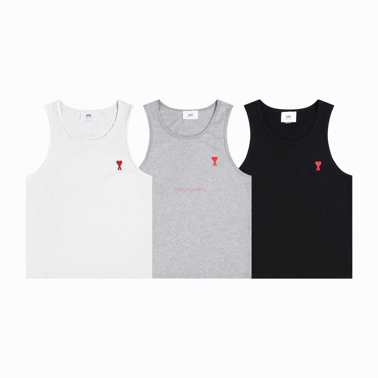 Ami Designer Fashion Clothing Tees Tshirts Ami Embroidered Small Love Letter Men Women's Couple Bottom Casual Sports Tank Top, Black
Ami Designer Fashion Clothing Tees Tshirts Ami Embroidered Small Love Letter Men Women's Couple Bottom Casual Sports Tank Top, Black