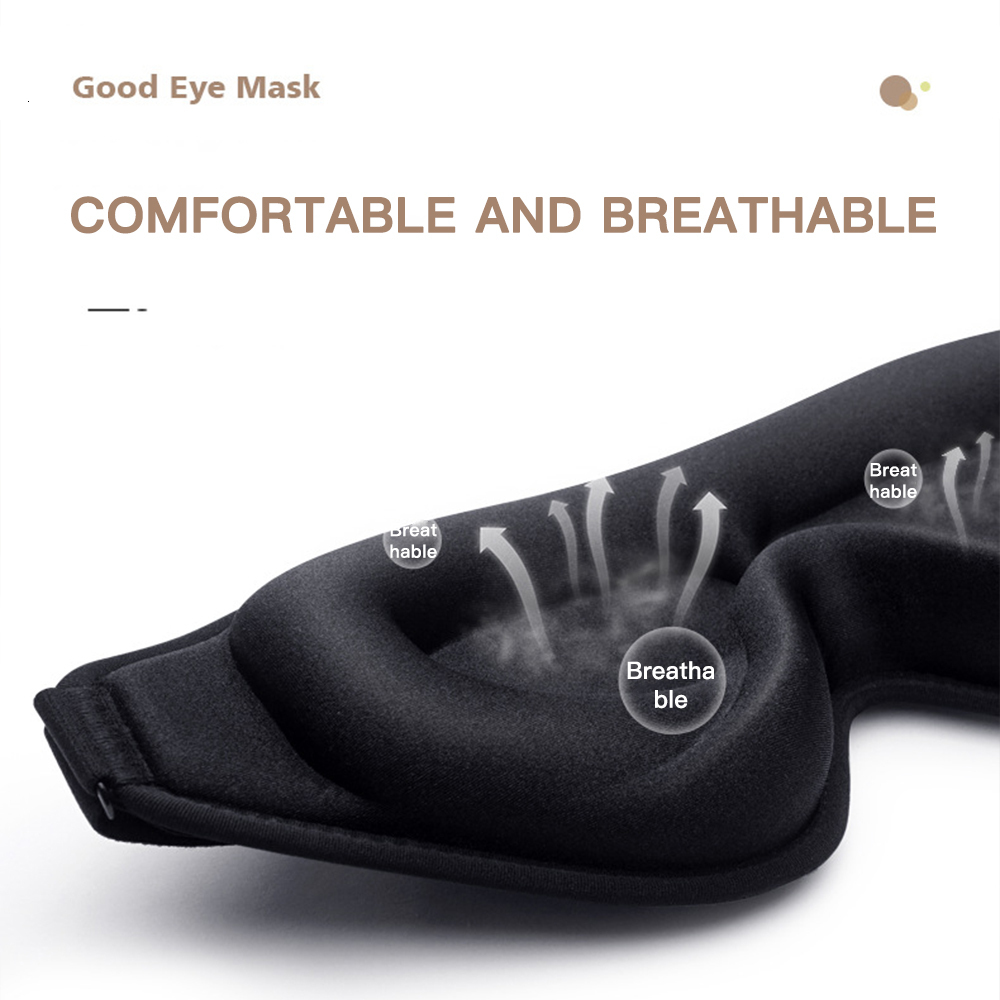 Sleep Masks 3D Sleep Mask Blindfold Sleeping Aid Eye Mask Soft Memory Foam Face Mask Eyeshade 99% Blockout Light Slaapmasker Eye Cover Patch 230701