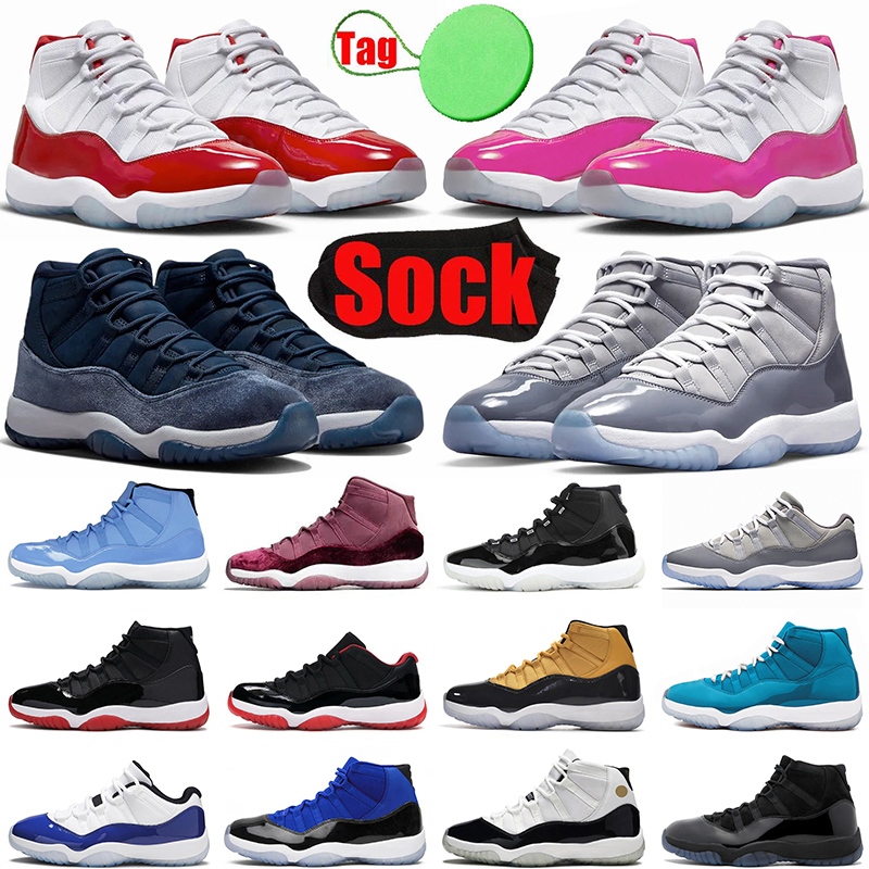 With Socks JUMPMAN 11 Basketball Shoes Cherry 11s DMP Midnight Navy Cool Grey Retro Bred Women Mens Trainers Low Cement Grey Concord Space Jam Sneakers Size 47, #11 pink 36-47
With Socks JUMPMAN 11 Basketball Shoes Cherry 11s DMP Midnight Navy Cool Grey Retro Bred Women Mens Trainers Low Cement Grey Concord Space Jam Sneakers Size 47, #11 pink 36-47