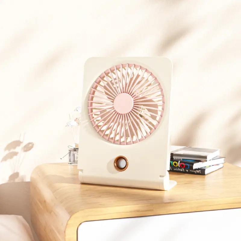 1pc Quiet And Windy Desk Fan, Ultra-thin Wall-mounted Spray Cooling Fan, USB Rechargeable Mini Fan For Student Dormitory Office Home, Summer Essential
