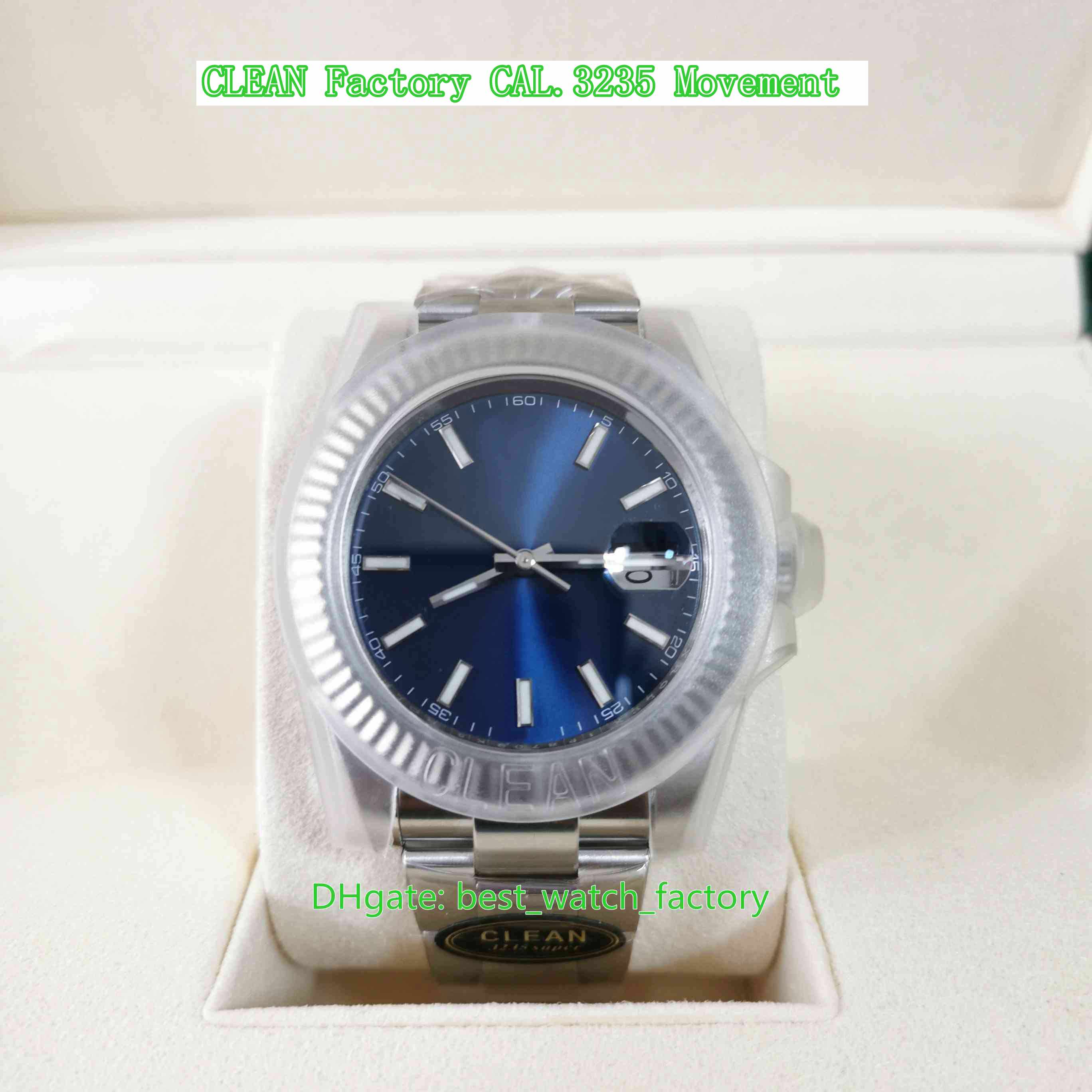 CLEAN Factory Mens Watch Best Quality 41mm 126334 President 904L Steel Sapphire Glass LumiNova Watches CAL.3235 Movement Mechanical Automatic Men's Wristwatches