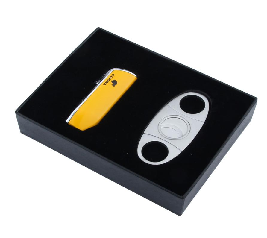 New arrival High-end cigar set with yellow lighter and stainless steel cigar cutter good gift for friend4170738
New arrival High-end cigar set with yellow lighter and stainless steel cigar cutter good gift for friend4170738