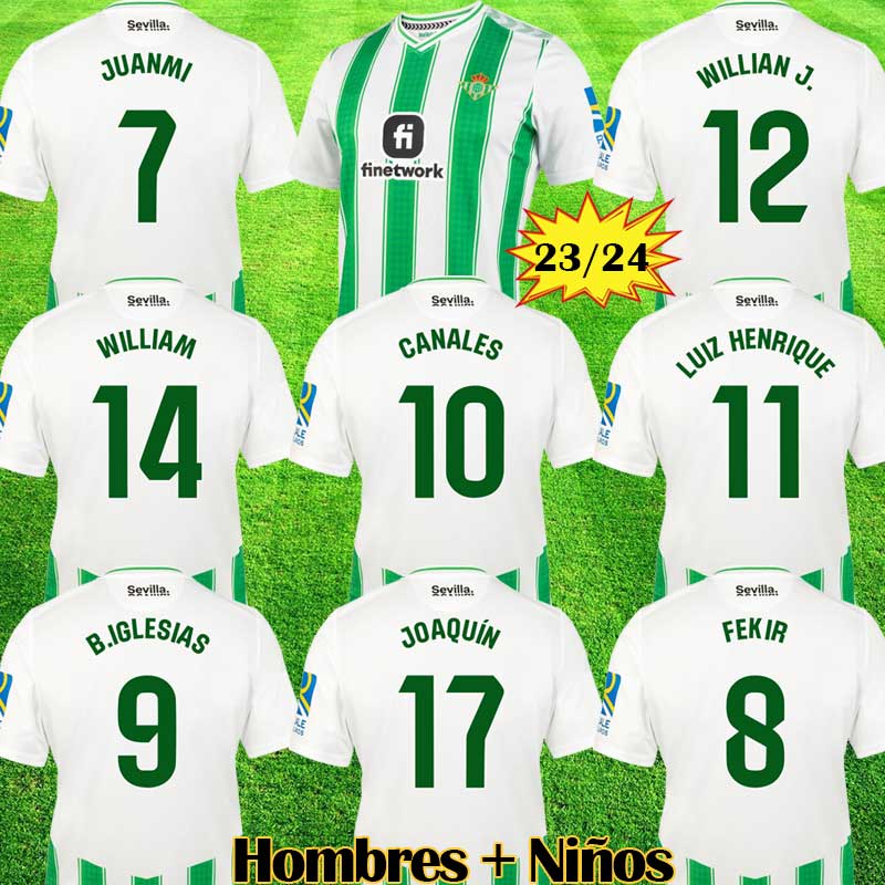 23 24 Real Betis Primera Soccer Jerseys SUSTAINABILITY Kit Joaquin B Iglesias 4th Camiseta de Futbol Juanmi Canales Fekir 2023 2024 especial Men Kids Equipment
23 24 Real Betis Primera Soccer Jerseys SUSTAINABILITY Kit Joaquin B Iglesias 4th Camiseta de Futbol Juanmi Canales Fekir 2023 2024 especial Men Kids Equipment