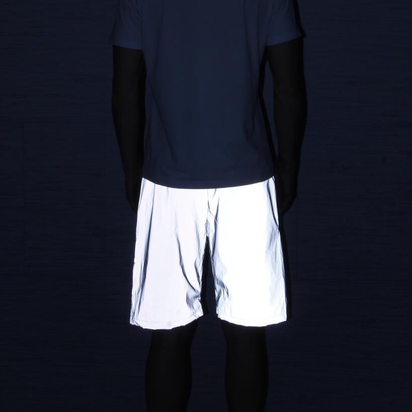 Men's Shorts Reflective Shorts Sports Streetwear Hip - Hop Style Beach Pants INS Fashion Full - Reflective Pants