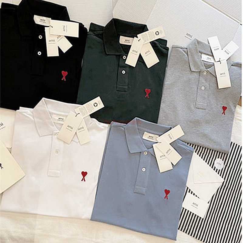 Ami Designer Fashion Clothing Polos Tees T shirts Ami Alexandre Mattiussi 23ss T-shirt Little Heart Embroidery Short Sleeve Polo T-shirt, White
Ami Designer Fashion Clothing Polos Tees T shirts Ami Alexandre Mattiussi 23ss T-shirt Little Heart Embroidery Short Sleeve Polo T-shirt, White