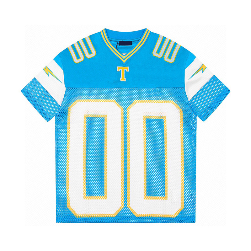 23ss USA Polyester Mesh Tee Casual Men Summer V Neck Thunder Streetwear T Shirt Short Sleeve Tshirt Embroidery Shorts Sets Tracksuit Trunks, Sky blue tee
23ss USA Polyester Mesh Tee Casual Men Summer V Neck Thunder Streetwear T Shirt Short Sleeve Tshirt Embroidery Shorts Sets Tracksuit Trunks, Sky blue tee