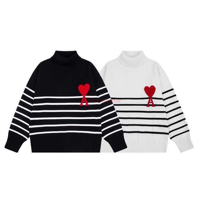 Ami Designer Fashion Clothing Sweaters Ami High Neck Sweater Men' Women' Loose Casual Top Big Love a Letter Jacquard Autumn Winter Stripe Splicing Sweater, Shipping fee
Ami Designer Fashion Clothing Sweaters Ami High Neck Sweater Men' Women' Loose Casual Top Big Love a Letter Jacquard Autumn Winter Stripe Splicing Sweater, Shipping fee