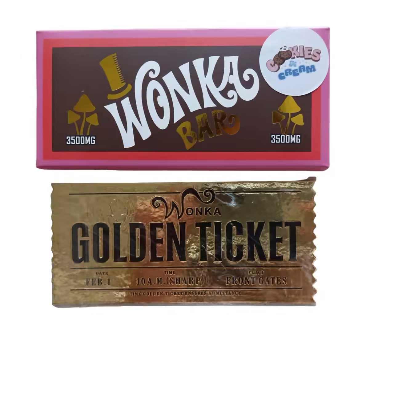 EMPTY Golden Tickets Wonkabar Chocolate Bar Packaging Boxes With 12grids Compatible Mold 10Pack Master Boxes
EMPTY Golden Tickets Wonkabar Chocolate Bar Packaging Boxes With 12grids Compatible Mold 10Pack Master Boxes