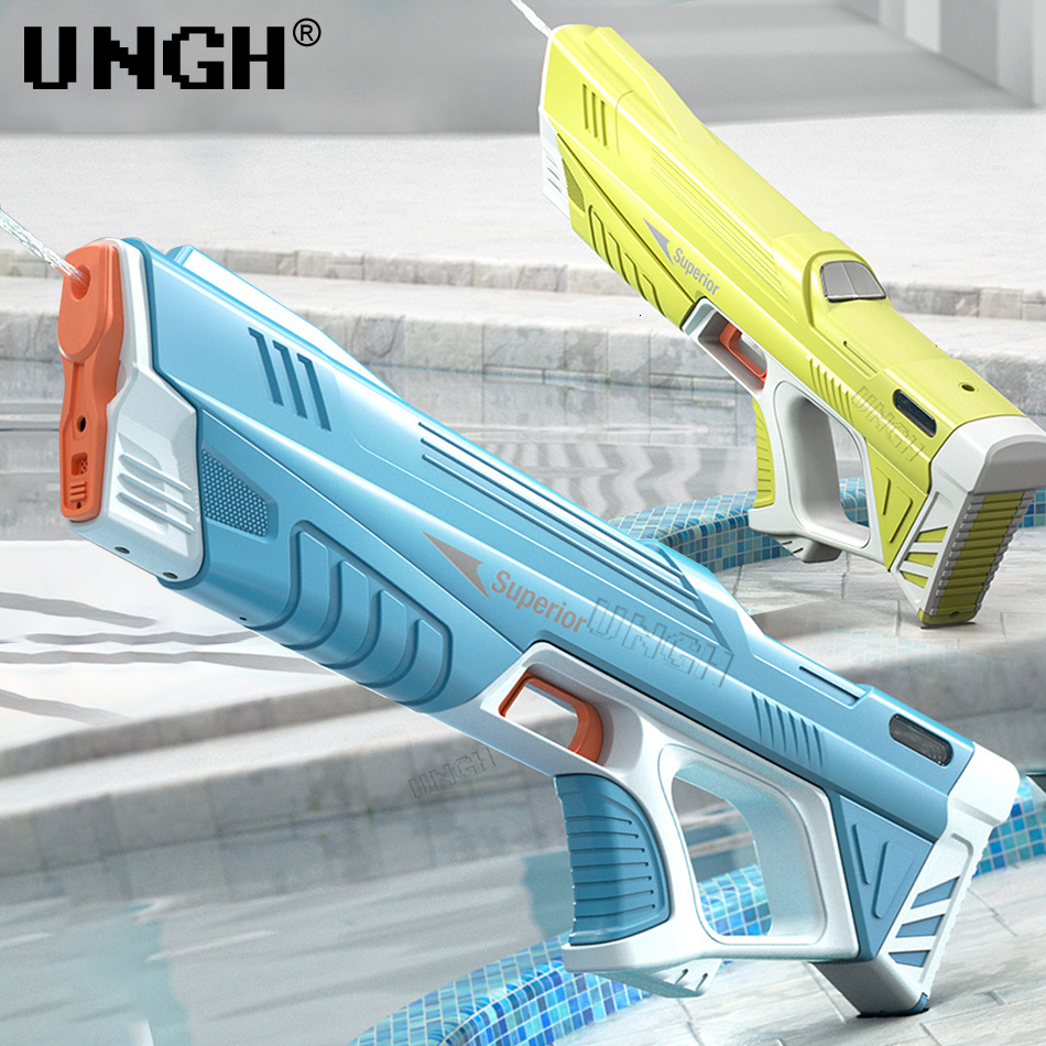 Gun Toys UNGH Water Gun Automatic Induction Water Absorbing Summer Electric High-Tech Burst Water Gun Beach Outdoor Water Fight Toys Gift 230701
Gun Toys UNGH Water Gun Automatic Induction Water Absorbing Summer Electric High-Tech Burst Water Gun Beach Outdoor Water Fight Toys Gift 230701