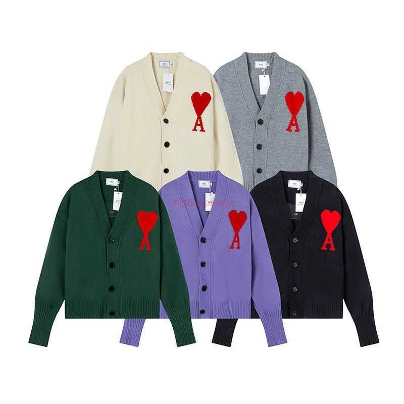 Ami Designer Fashion Clothing Sweaters Ami Autumn Winter New Style Men' Women' Loose Embroidery Big Love V-neck Knitted Sweater Cardigan Coat, Shipping fee
Ami Designer Fashion Clothing Sweaters Ami Autumn Winter New Style Men' Women' Loose Embroidery Big Love V-neck Knitted Sweater Cardigan Coat, Shipping fee