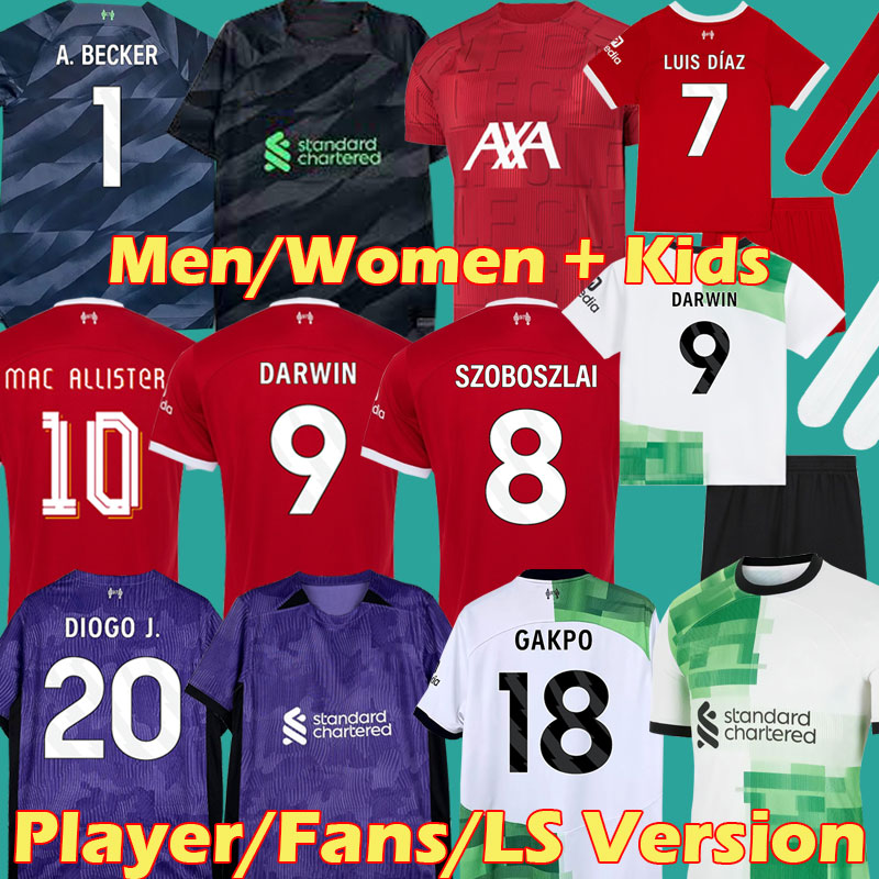 23 ALLISTER SZOBOSZLAI soccer jerseys GAKPO DARWIN Mohamed Luis DIaz 2023 2024 Alexander MAC ALLISTER football Shirts men Women kids Kit A.BECKER Tops S - 3XL 4XL size, Third
23 ALLISTER SZOBOSZLAI soccer jerseys GAKPO DARWIN Mohamed Luis DIaz 2023 2024 Alexander MAC ALLISTER football Shirts men Women kids Kit A.BECKER Tops S - 3XL 4XL size, Third