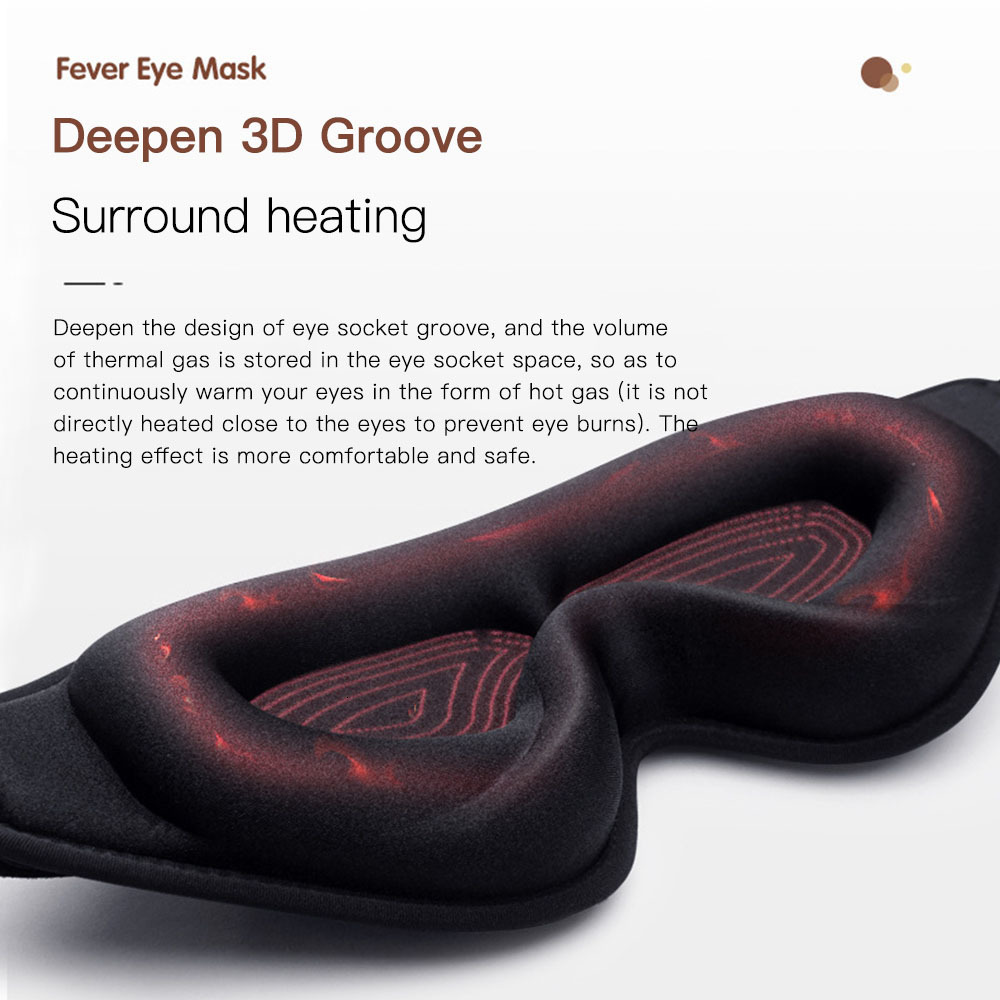 Sleep Masks Electric Eye Heating Eyes Mask Dark Circles Relief Improve Sleep Compress Relax Relife Pain For Sleep Masks 230701