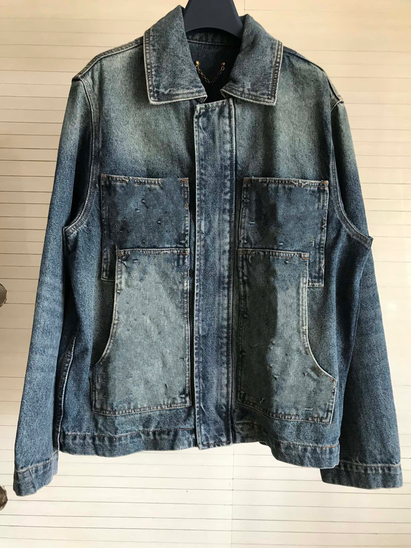 23SS paris italy denim BLUE JACKETS jeans Casual Street Fashion Pockets Warm Men Women Couple Outwear free ship L0628