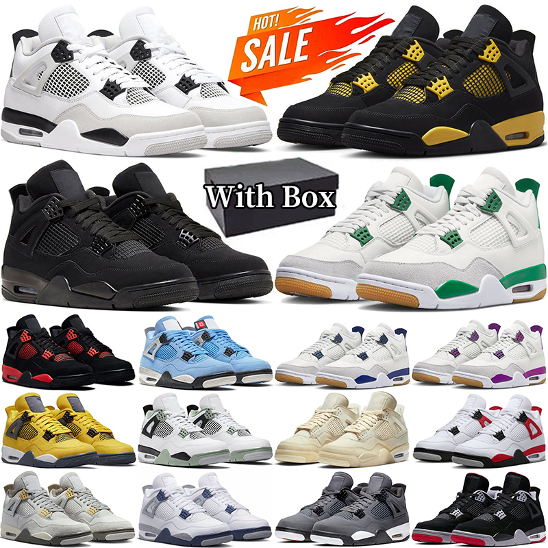 With Box 4 Pine Green Basketball Shoes Black Cat Cats Midnight Navy Military Black Sail Cactus Jack Cool Grey mens trainers retro 4s outdoor sports sneakers j4, #25
With Box 4 Pine Green Basketball Shoes Black Cat Cats Midnight Navy Military Black Sail Cactus Jack Cool Grey mens trainers retro 4s outdoor sports sneakers j4, #25