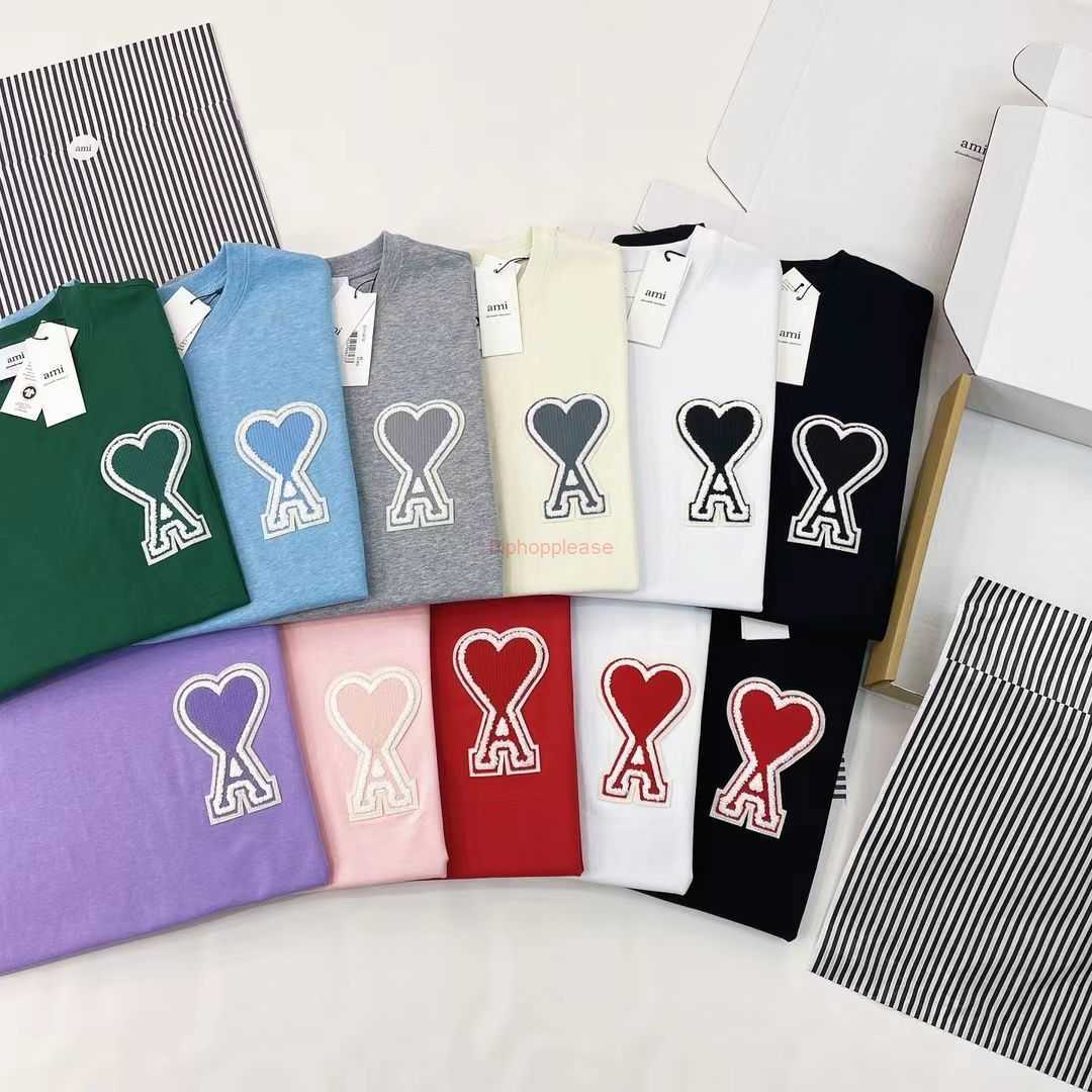 Ami Designer Fashion Clothing Tees Tshirts Approved Summer Edition Ami Zhangzai Unisex Couple Big Love Pure Cotton Loose Fit Short Sleeve T-shirt Trend, Black heart 1
Ami Designer Fashion Clothing Tees Tshirts Approved Summer Edition Ami Zhangzai Unisex Couple Big Love Pure Cotton Loose Fit Short Sleeve T-shirt Trend, Black heart 1