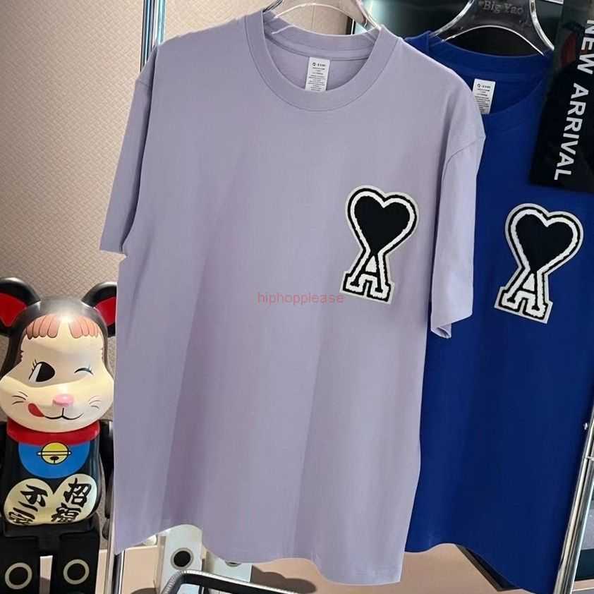 Ami Designer Fashion Clothing Tees Tshirts Ami Love Short Sleeve Summer New Pure Cotton Fabric Embroidery Tshirt Round Neck Womens Top Couple Fashion Brand Mens Tshi, Klein blue - black heart
Ami Designer Fashion Clothing Tees Tshirts Ami Love Short Sleeve Summer New Pure Cotton Fabric Embroidery Tshirt Round Neck Womens Top Couple Fashion Brand Mens Tshi, Klein blue - black heart